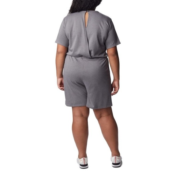 Columbia Women's Trek French Terry Romper, City Grey Heather, Large - Picture 7 of 10